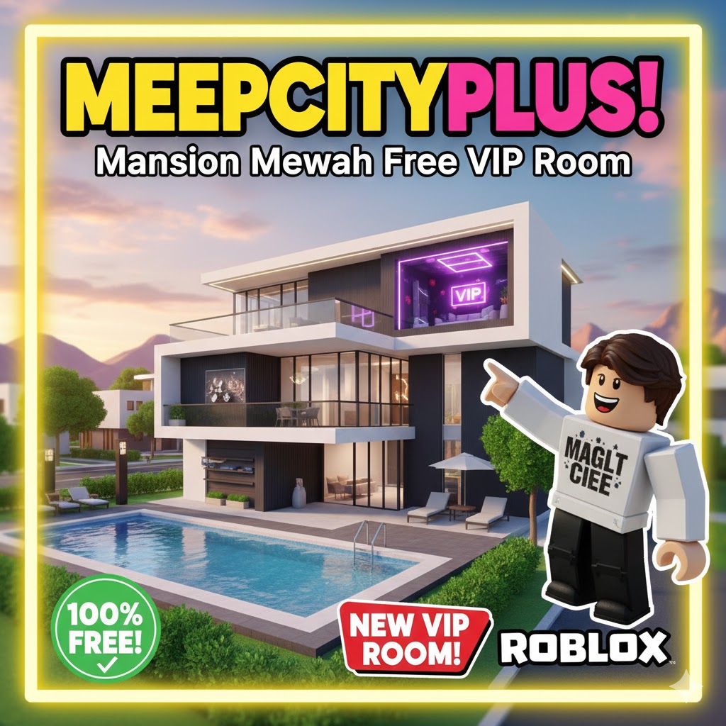 MeepCityPlus Roblox: Mansion Mewah Free VIP Room Script Gratis 2025!