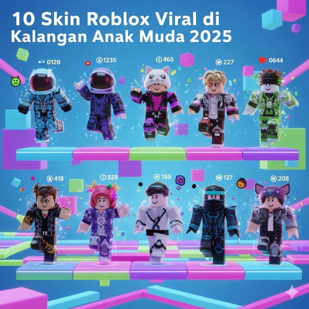 10 Skin Roblox Viral di Kalangan Anak Muda 2025