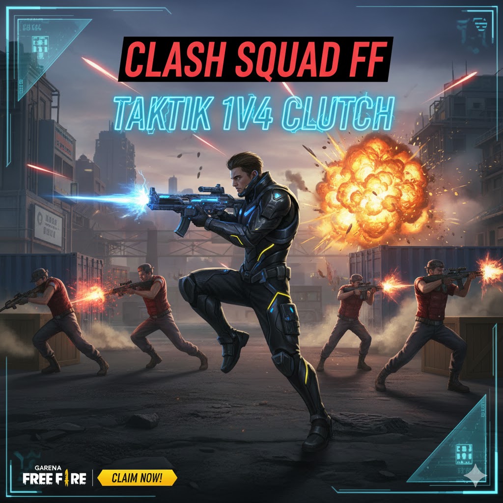 Clash Squad FF: Taktik 1v4 Clutch OB46 Menang Mudah 2025!