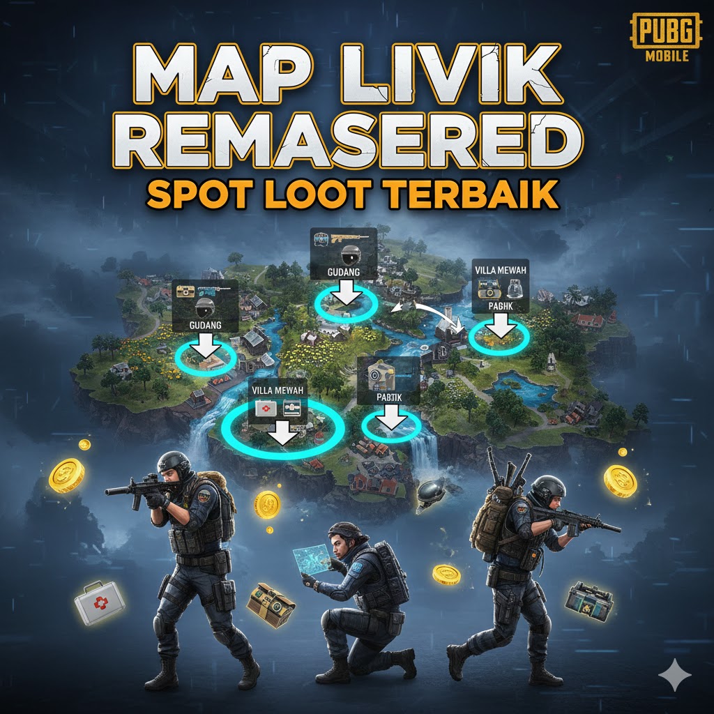 Map Livik Remastered PUBG Mobile: Spot Loot Terbaik