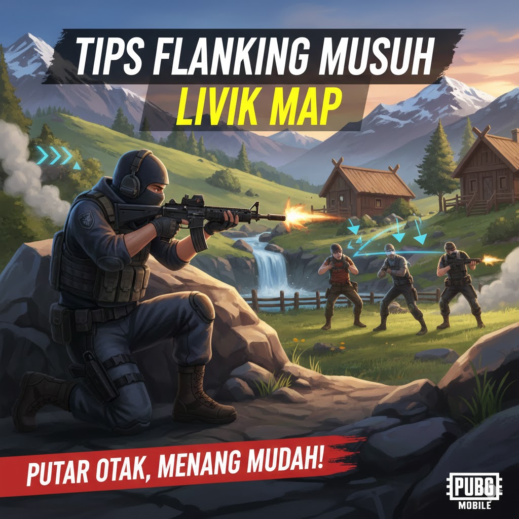 Tips Flanking Musuh di PUBG Mobile Livik Map 2025 - Strategi Booyah!