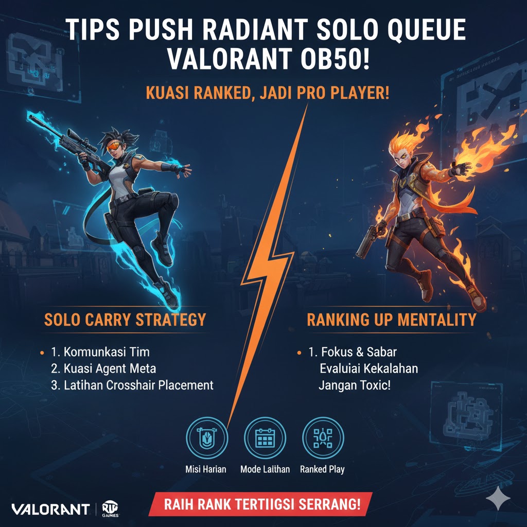 Tips Push Radiant Solo Queue Valorant OB50!