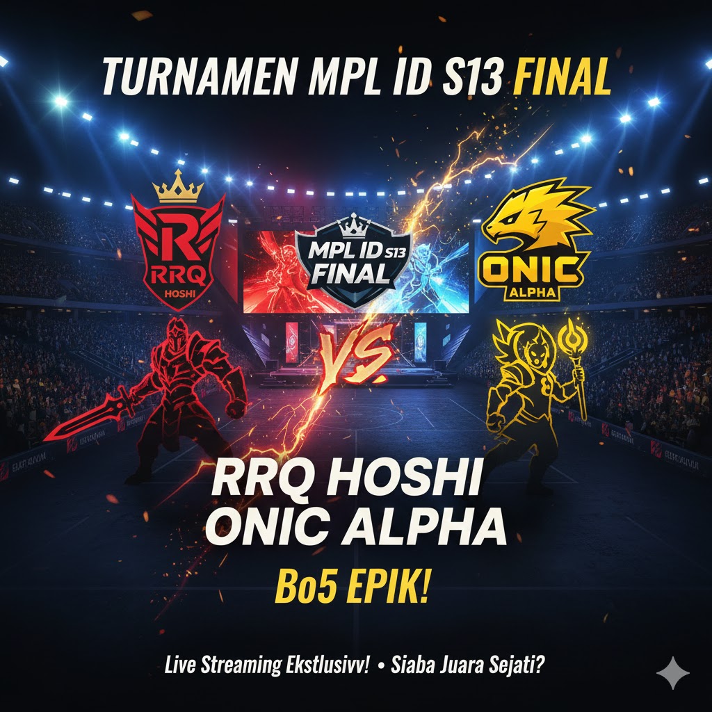 Turnamen MPL ID S13 Final: RRQ Hoshi vs ONIC Alpha Bo5 Epik!