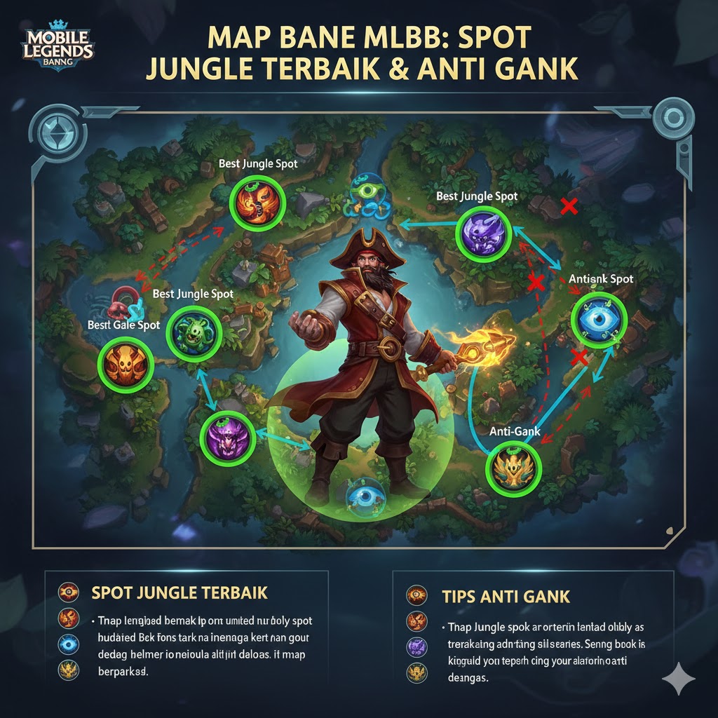 Map Bane MLBB: Spot Jungle Terbaik & Anti Gank!
