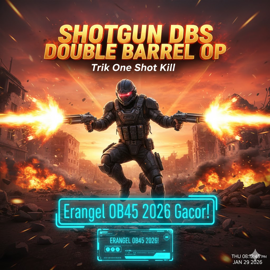 Shotgun DBS Double Barrel OP PUBG: Trik One Shot Kill Erangel OB45 2026 Gacor!