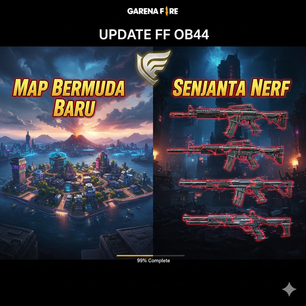 Update FF OB44: Map Bermuda Baru, Senjata Nerf, dan Fitur Booyah Gila 2026!