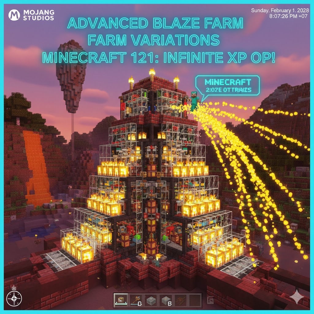 Advanced Blaze Farm Variations Minecraft 1.21: Infinite XP OP!