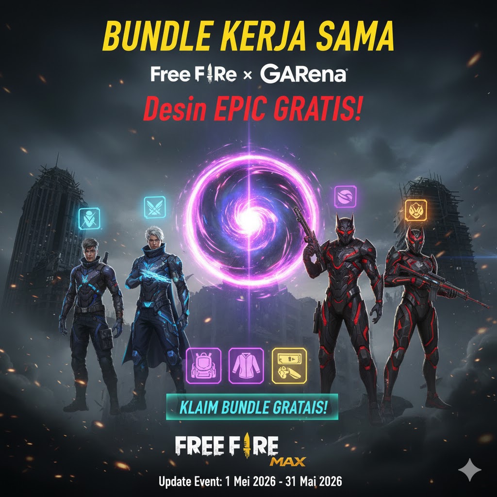 Bundle Kerja Sama Free Fire x Garena: Desain Epic Gratis!