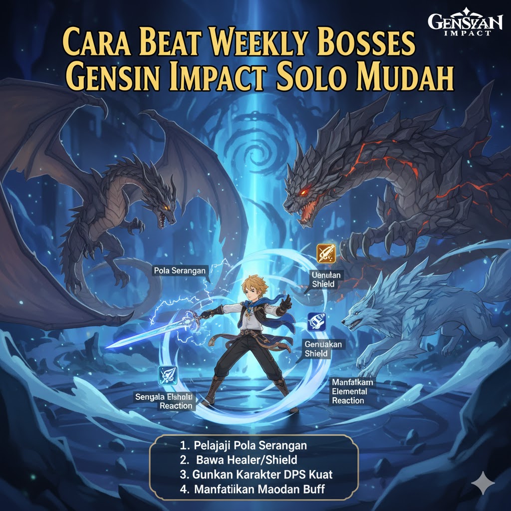 Cara Beat Weekly Bosses Genshin Impact Solo Mudah