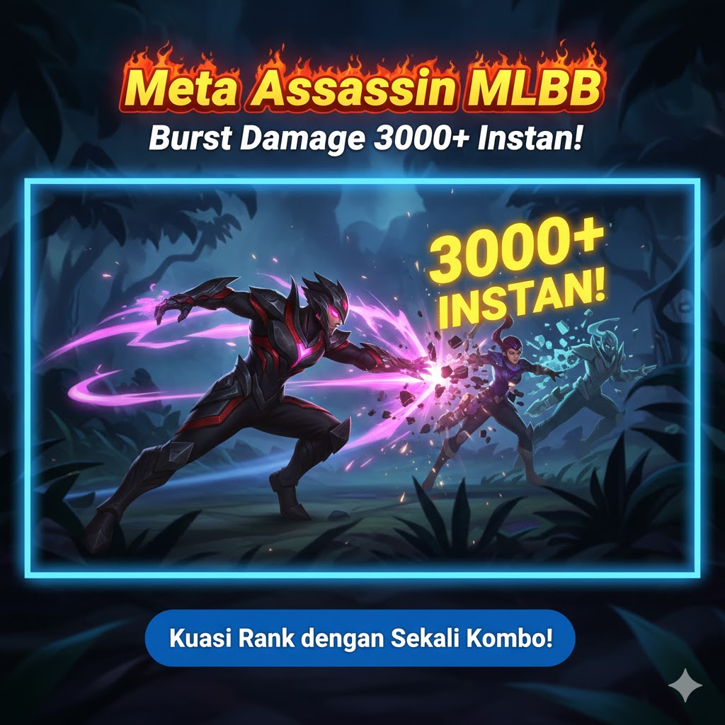 Meta Assassin MLBB: Burst Damage 3000+ Instan!