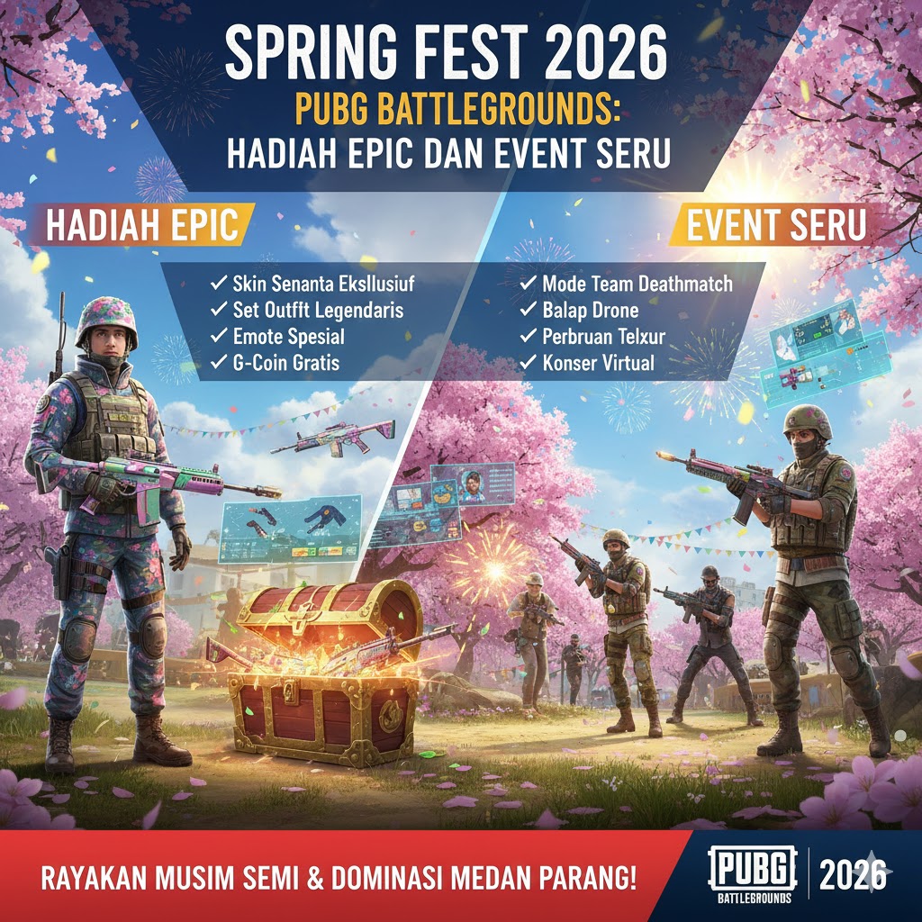 Spring Fest 2026 PUBG Battlegrounds: Hadiah Epic dan Event Seru