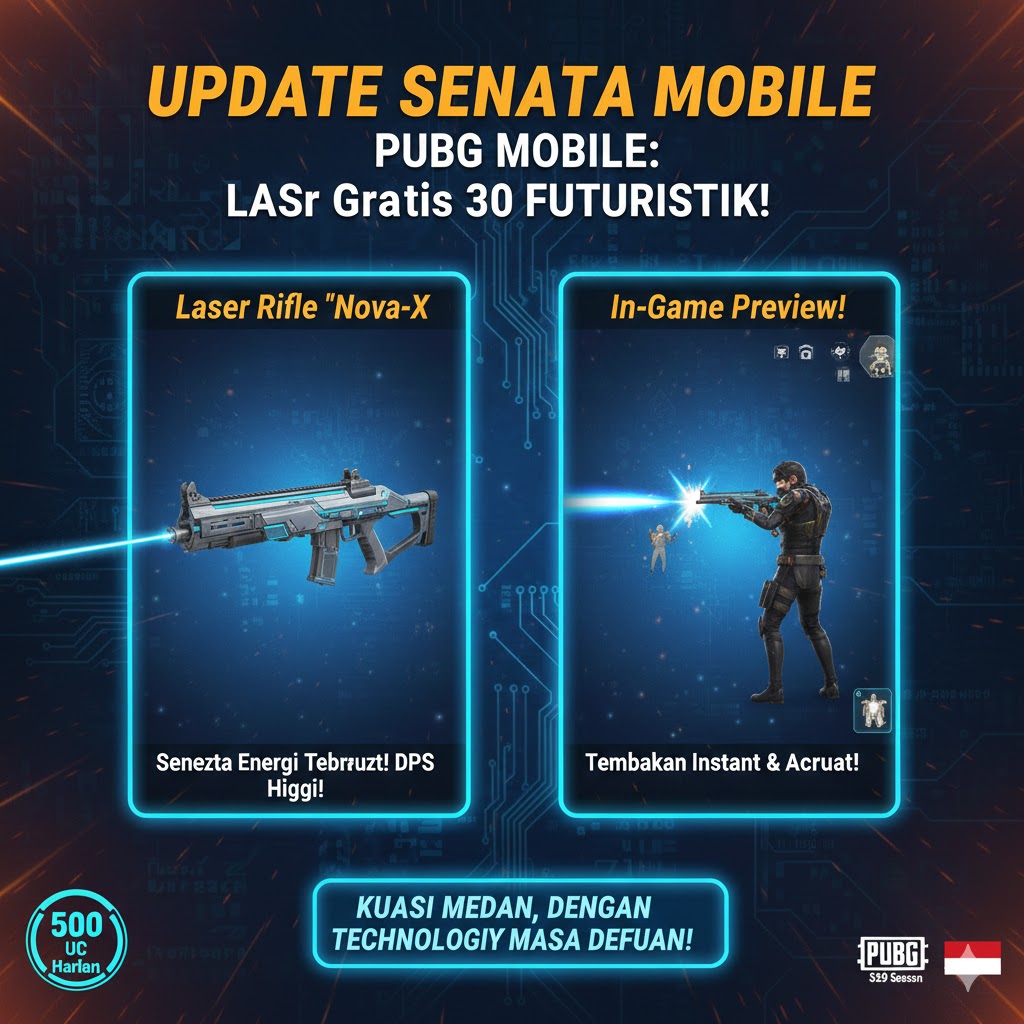Update Senjata PUBG Mobile: Laser Rifle Futuristik!