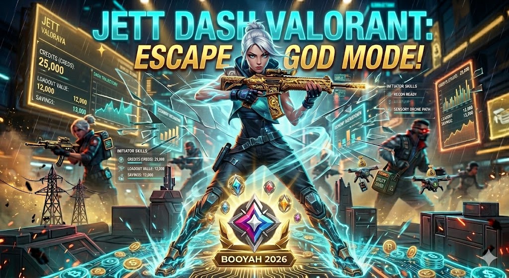 Jett Dash Valorant: Escape God Mode Booyah 2026!