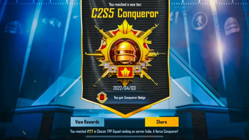 Cara Push Rank Conqueror Cepat di PUBG Mobile Season Baru